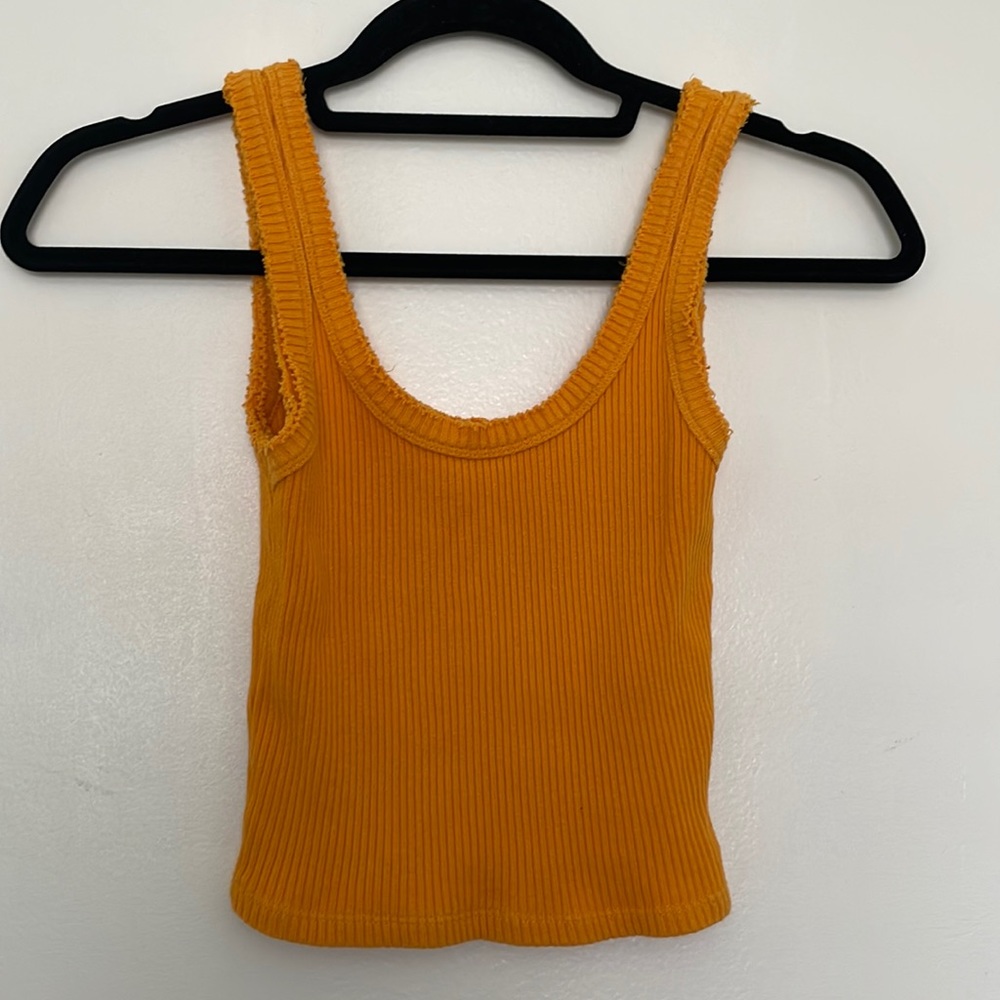 Urban Outfitters Thick Ribbed Cropped Tank